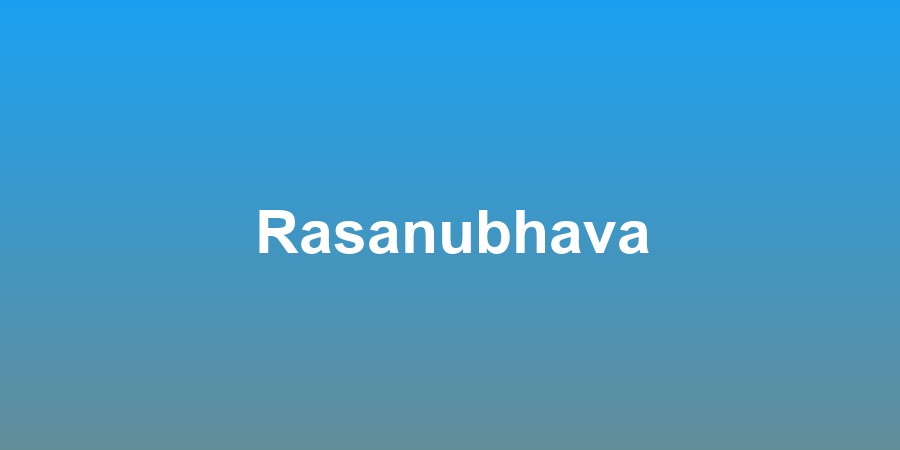 Rasanubhava