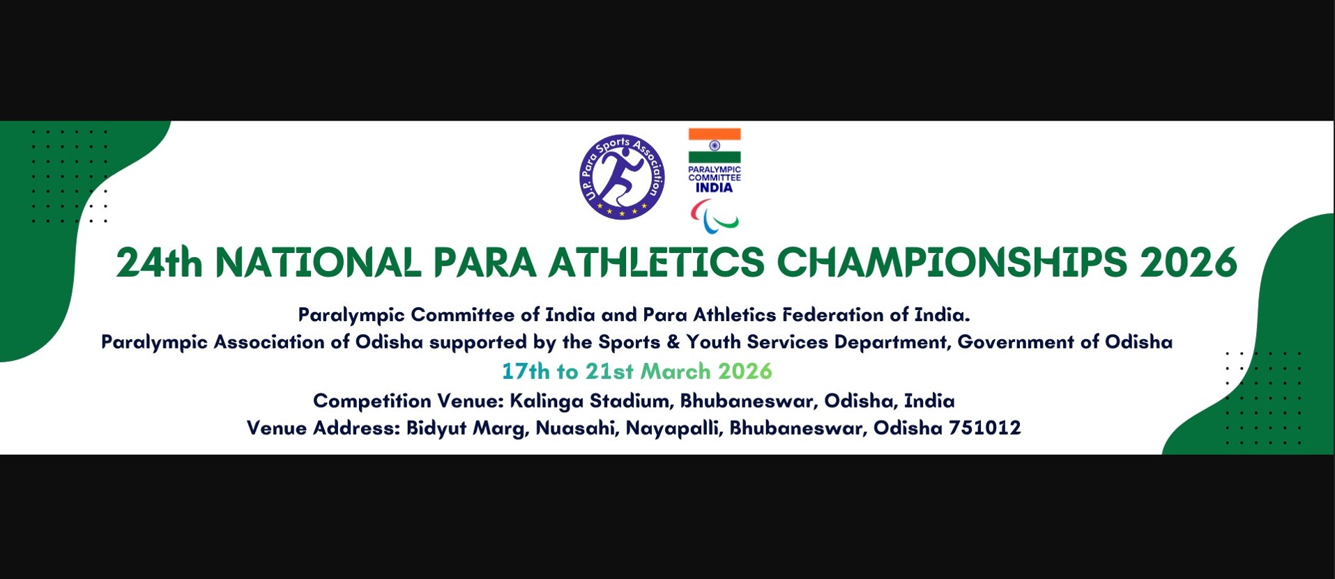 24th National Para Athletics Championship 2026