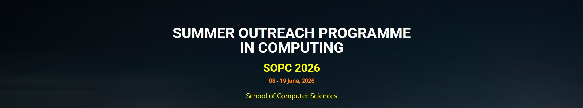 Summer Outreach Program in Computing (SOPC 2026)