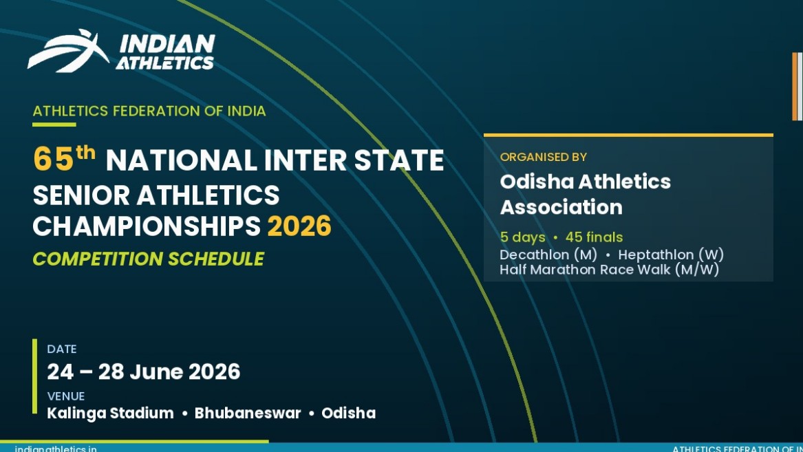 65th National Inter State Senior Athletics Championships 2026